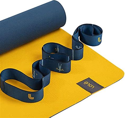 lole yoga mat and strap.